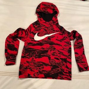 Nike fleece lined hoodie sweatshirt. Size large 14/16